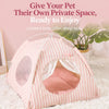 Washable Indoor Pet Tent Bed for Cats & Dogs