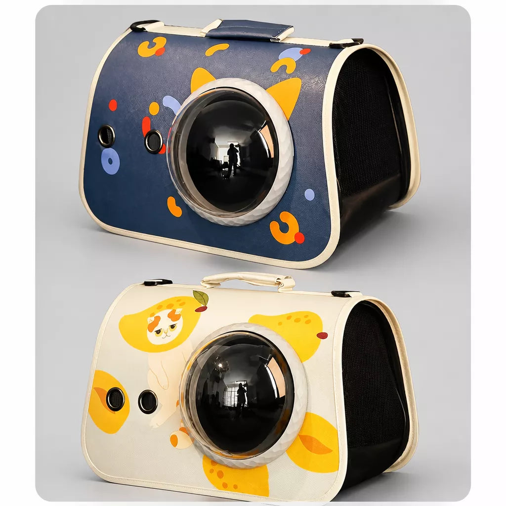 Capsule Pet Carrier Backpack for Cats and Small Dogs Up to 16 lb