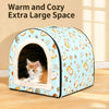 Waterproof Semi-Enclosed Pet Bed for Small Dogs and Cats