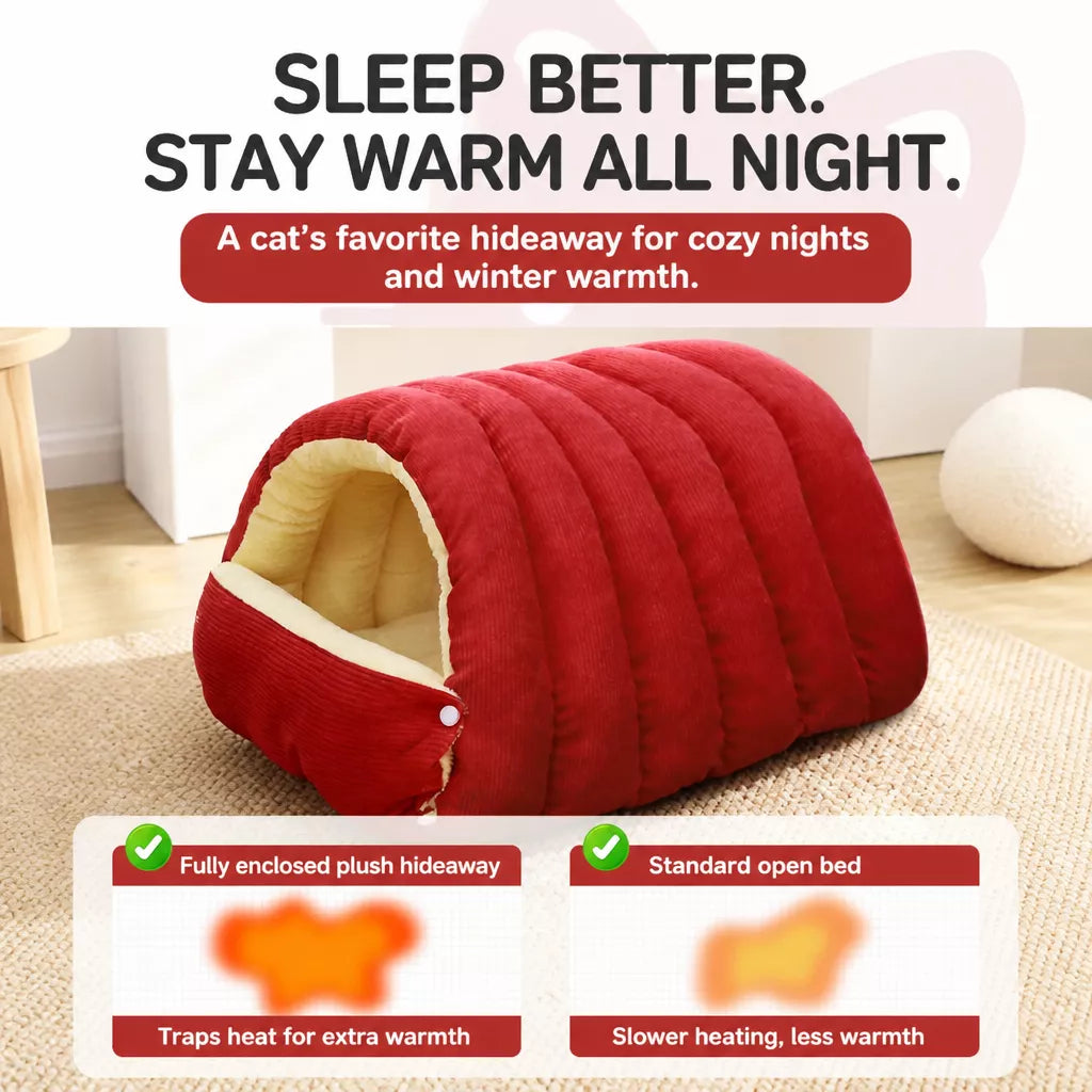 Semi-Enclosed EPE Foam Pet Bed with Snap-Button Design