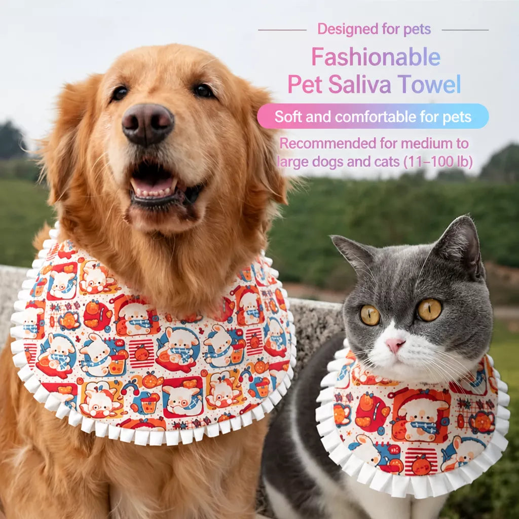 Adjustable Pet Bandana Bib for Dogs and Cats