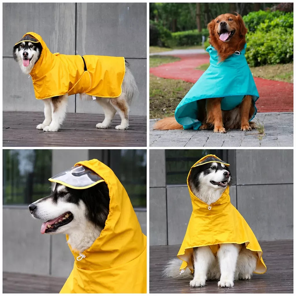 Full-Coverage Dog Raincoat Cape