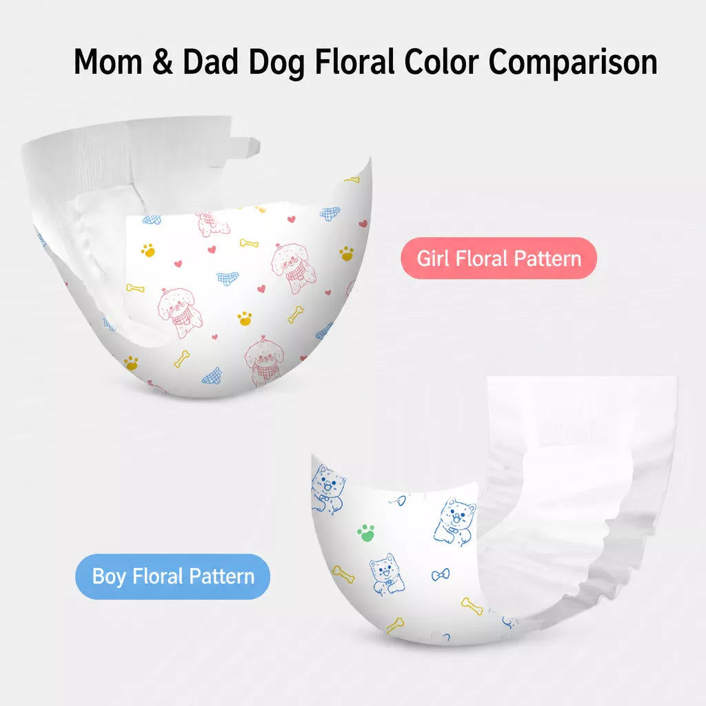 Disposable Dog Diapers for Male and Female Dogs