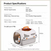 Portable Plastic Pet Carrier for Small Dogs and Cats