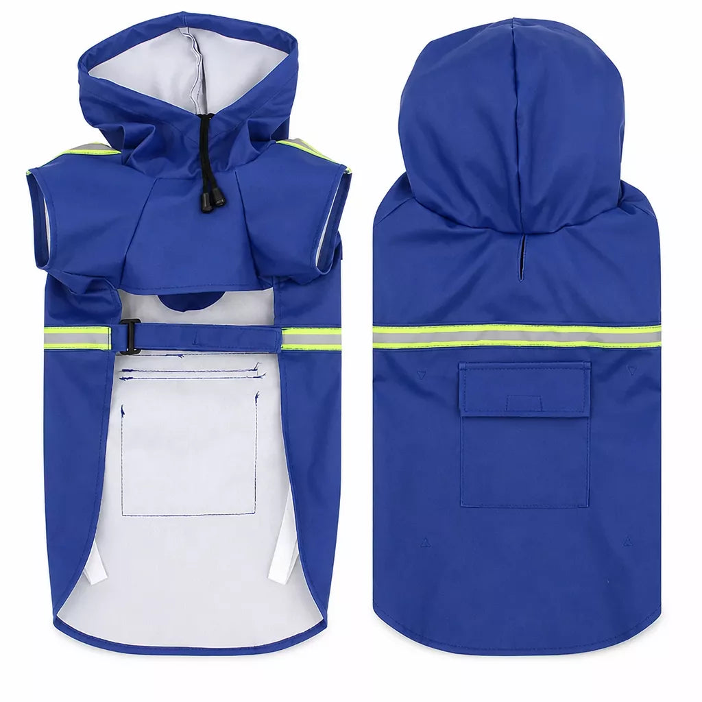 Hooded Reflective Dog Rain Cape
