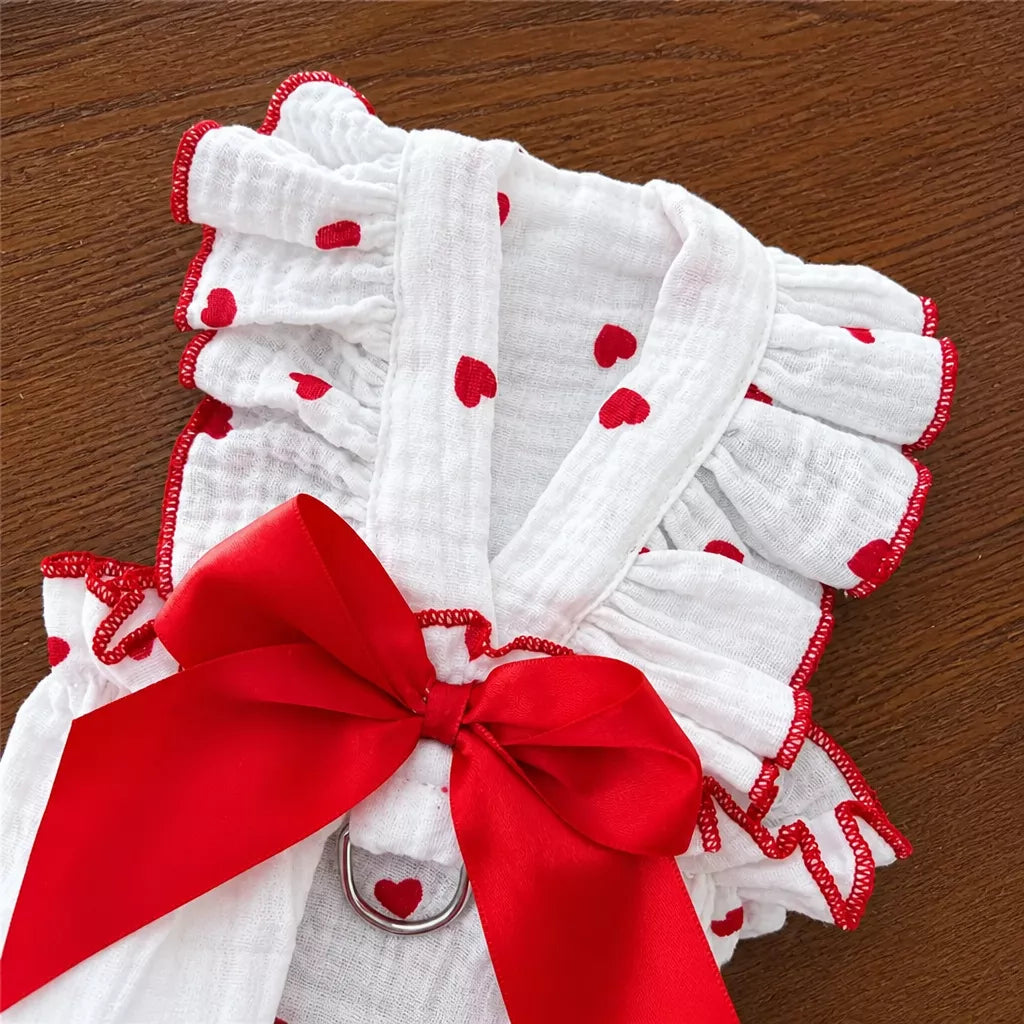 Lightweight Cotton Pet Dress for Small Dogs and Cats