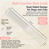 Multi-Use Grooming Comb for Cats and Dogs