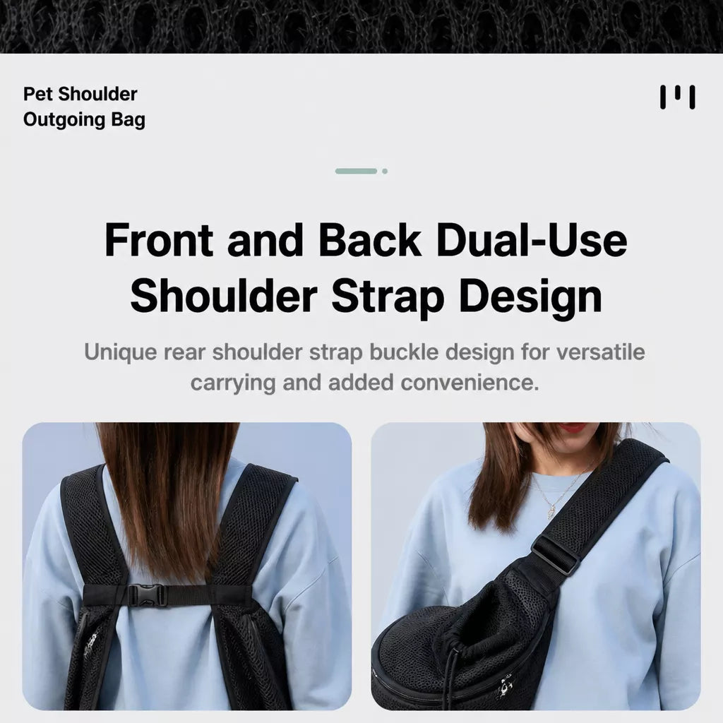 Front-Carry Pet Carrier Backpack for Small Dogs and Cats
