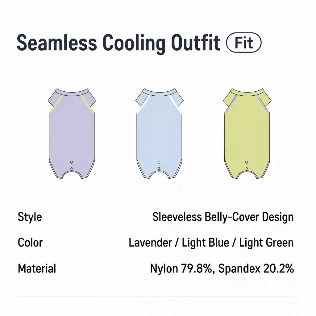 Lightweight Sleeveless Everyday Pet Shirt for Dogs and Cats