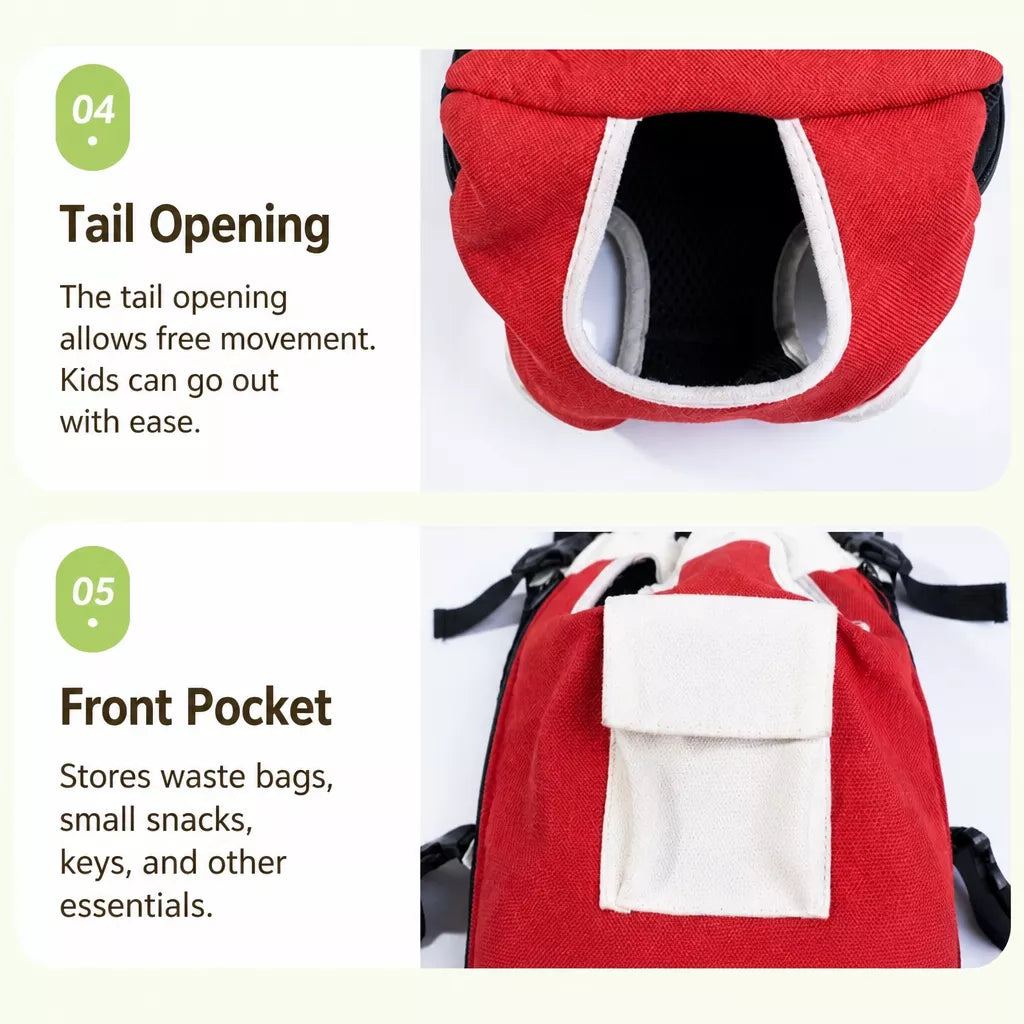 Front-Carrying Pet Backpack Carrier for Small Dogs & Cats