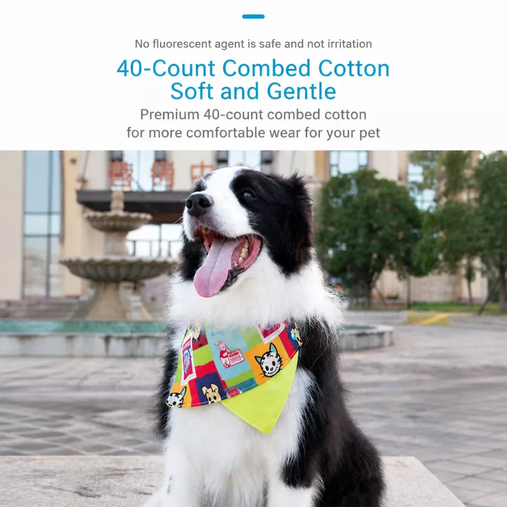 Adjustable Pet Bandana Bib for Dogs and Cats