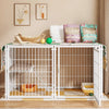 Indoor Pet Playpen with Door and Top