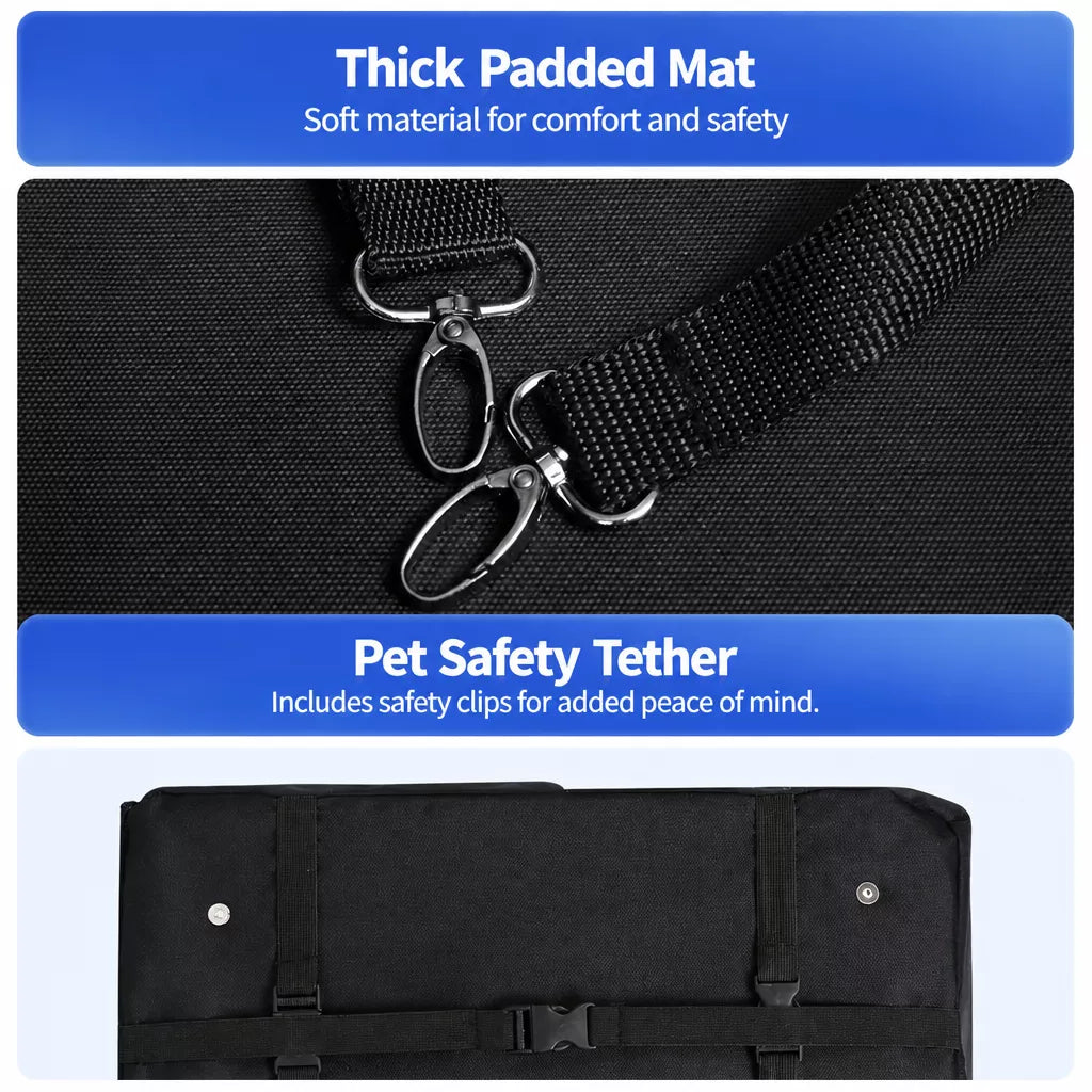 Foldable Pet Stroller with Removable Carrier and Tray