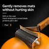 Double-Sided Dematting Comb for Dogs and Cats