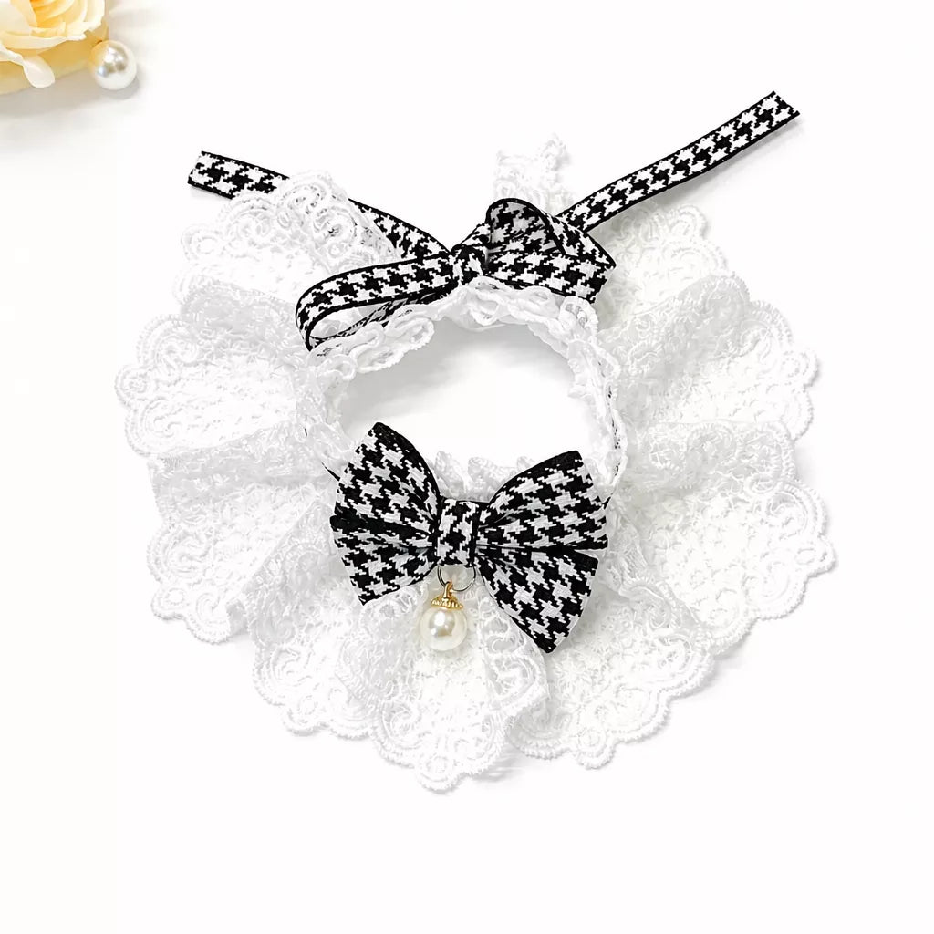 Pet Bib with Bow for Cats and Dogs