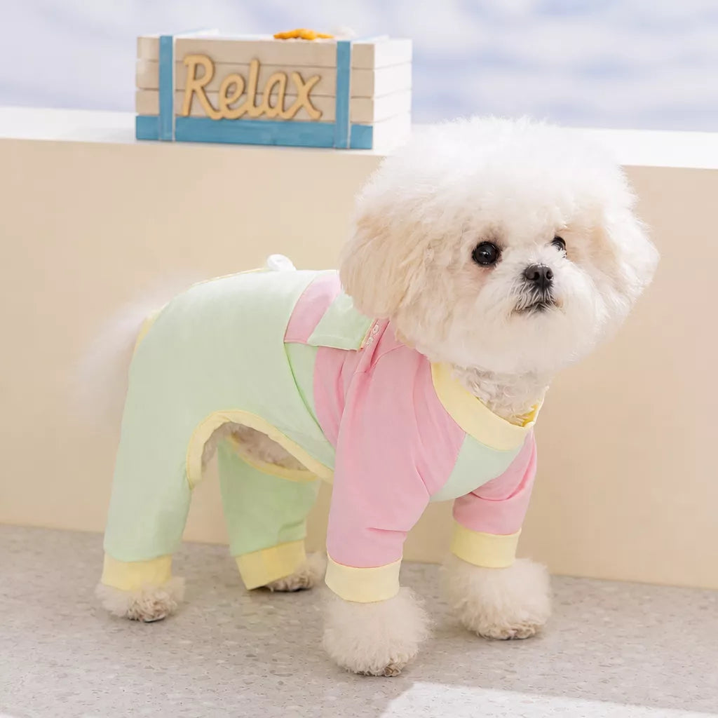 Lightweight Polyester Four-Leg Dog Summer Jumpsuit