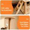 Multi-Level Solid Wood Cat Tree with Scratching Post