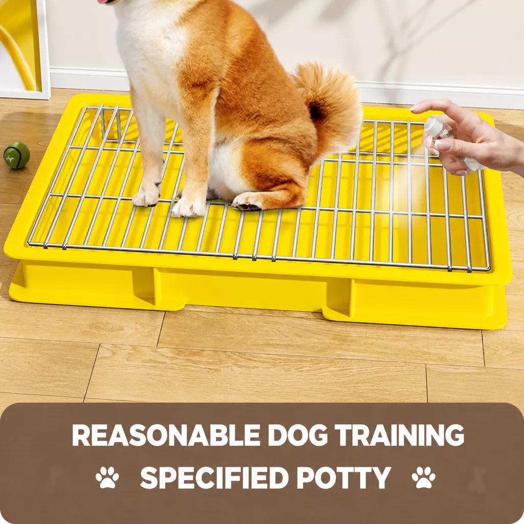 Plastic Dog Potty Tray with Grid Insert