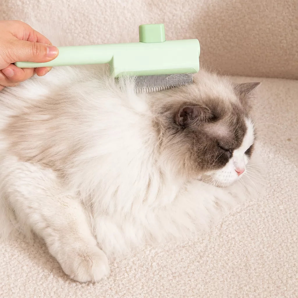 Self-Cleaning Deshedding Comb for Cats & Dogs