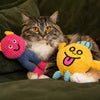 Plush Cat Toy with Crinkle Paper, Squeaker & Catnip