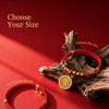 Red Chinese New Year Pet Collar with Lucky Charm