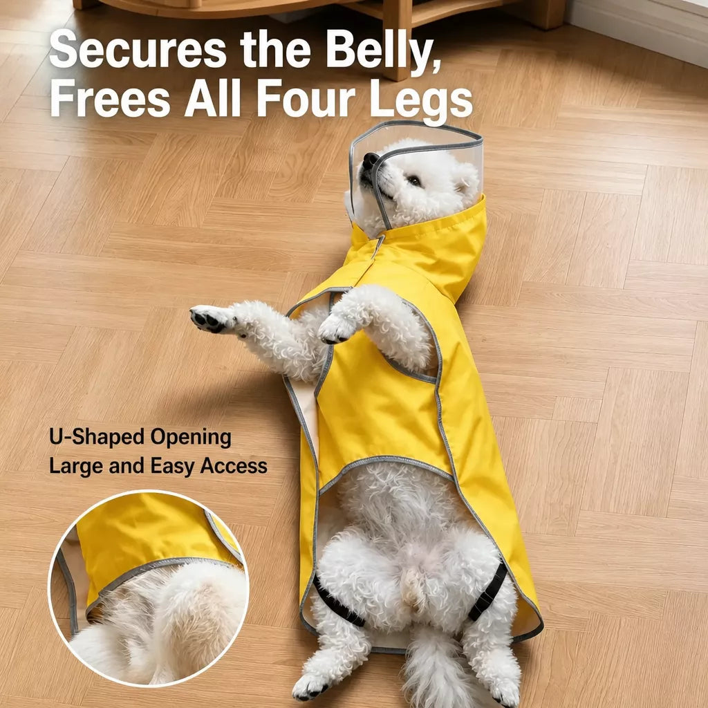 Waterproof Four-Leg Dog Raincoat