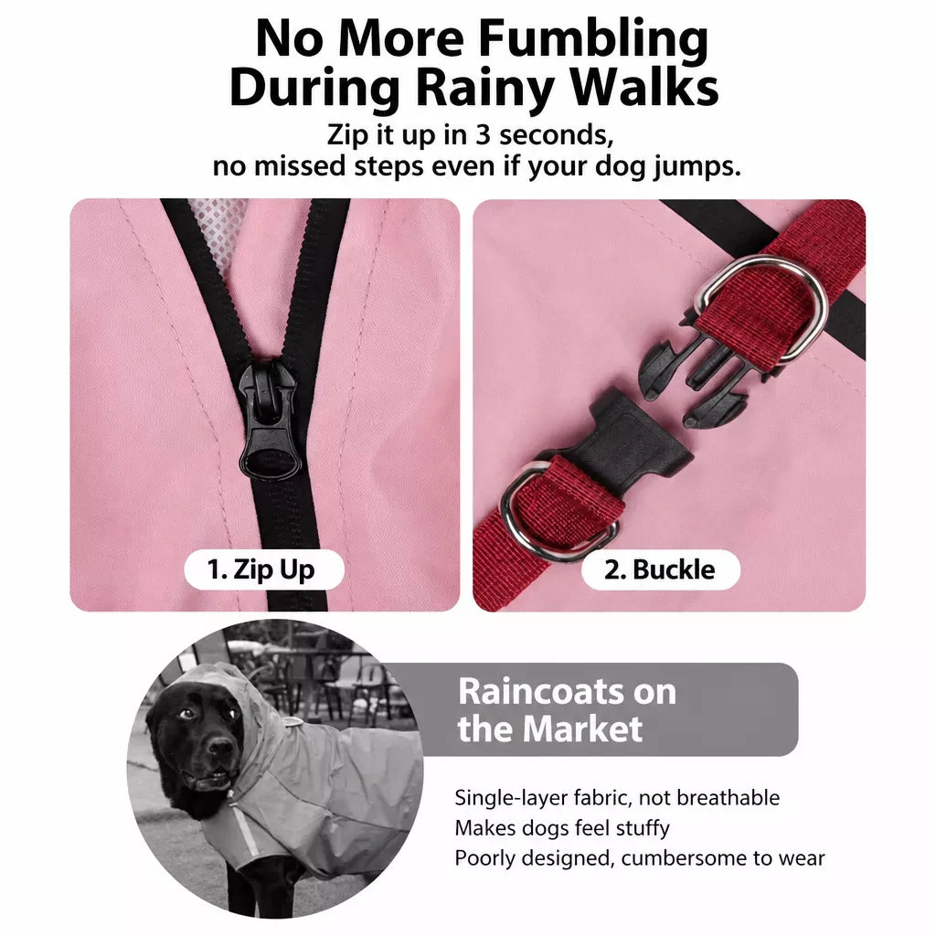 Four-Legged Waterproof Dog Raincoat