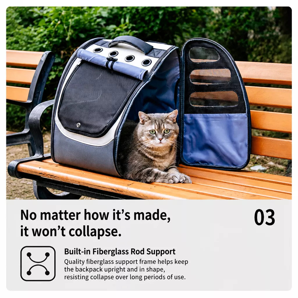 Large Pet Carrier Backpack for Cats and Dogs