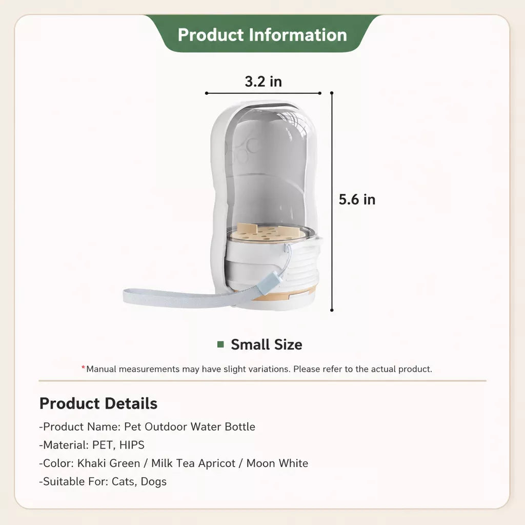 Portable Foldable Pet Water Bottle for Dogs & Cats