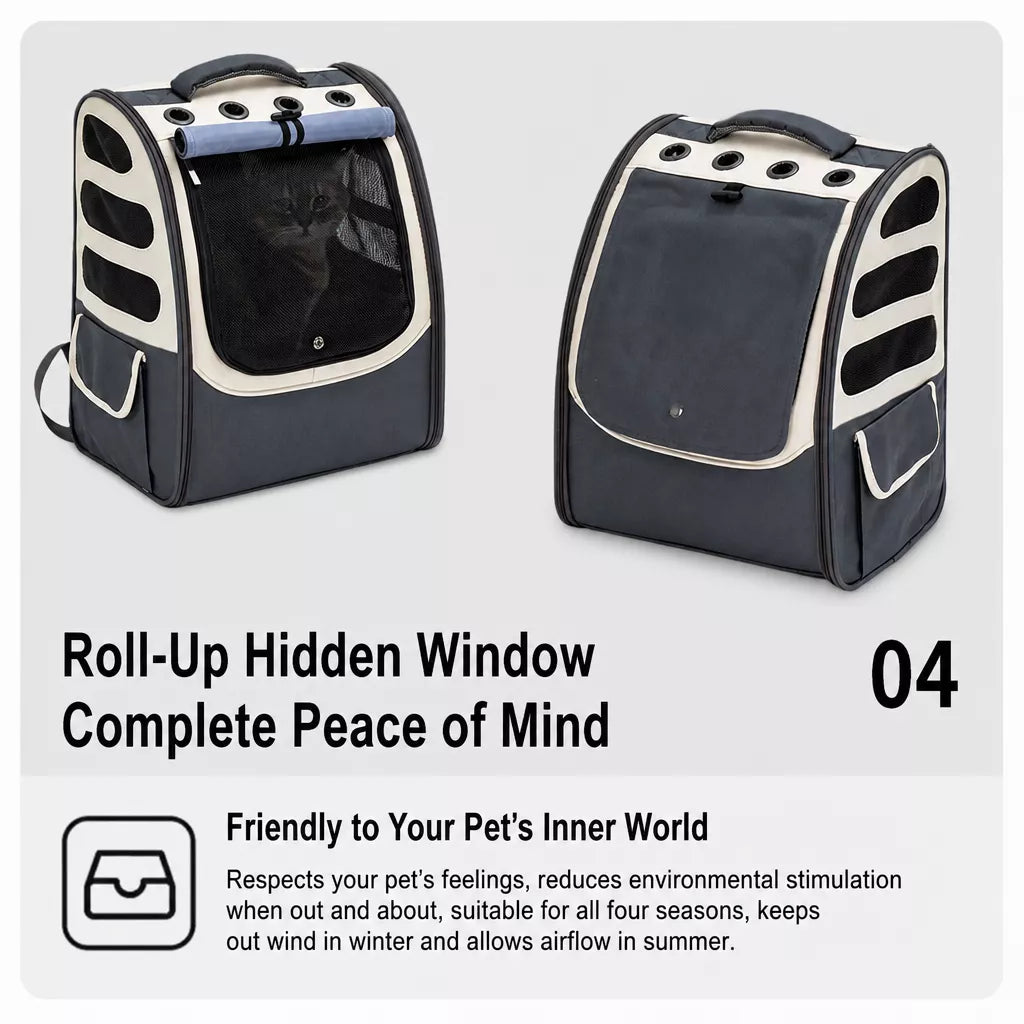Large Pet Carrier Backpack for Cats and Dogs