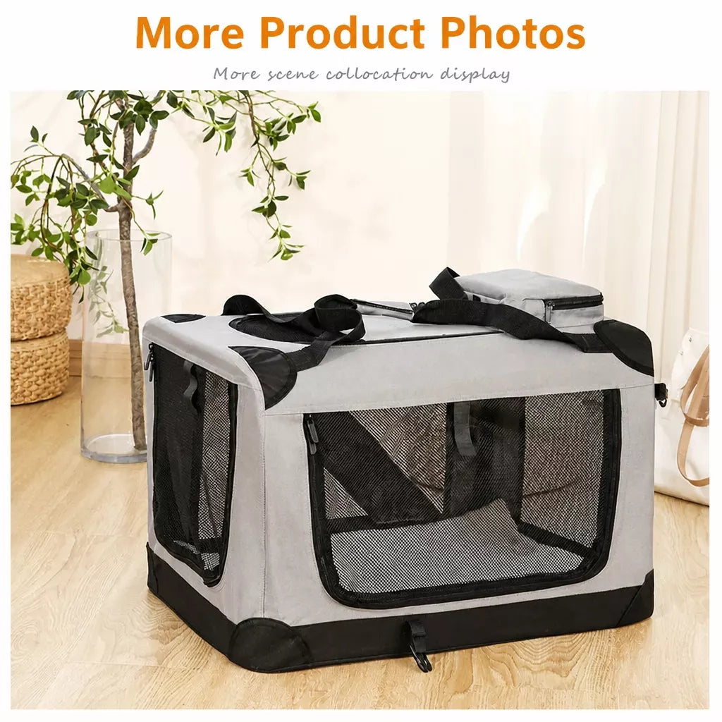 Portable Folding Pet Carrier for Car Travel