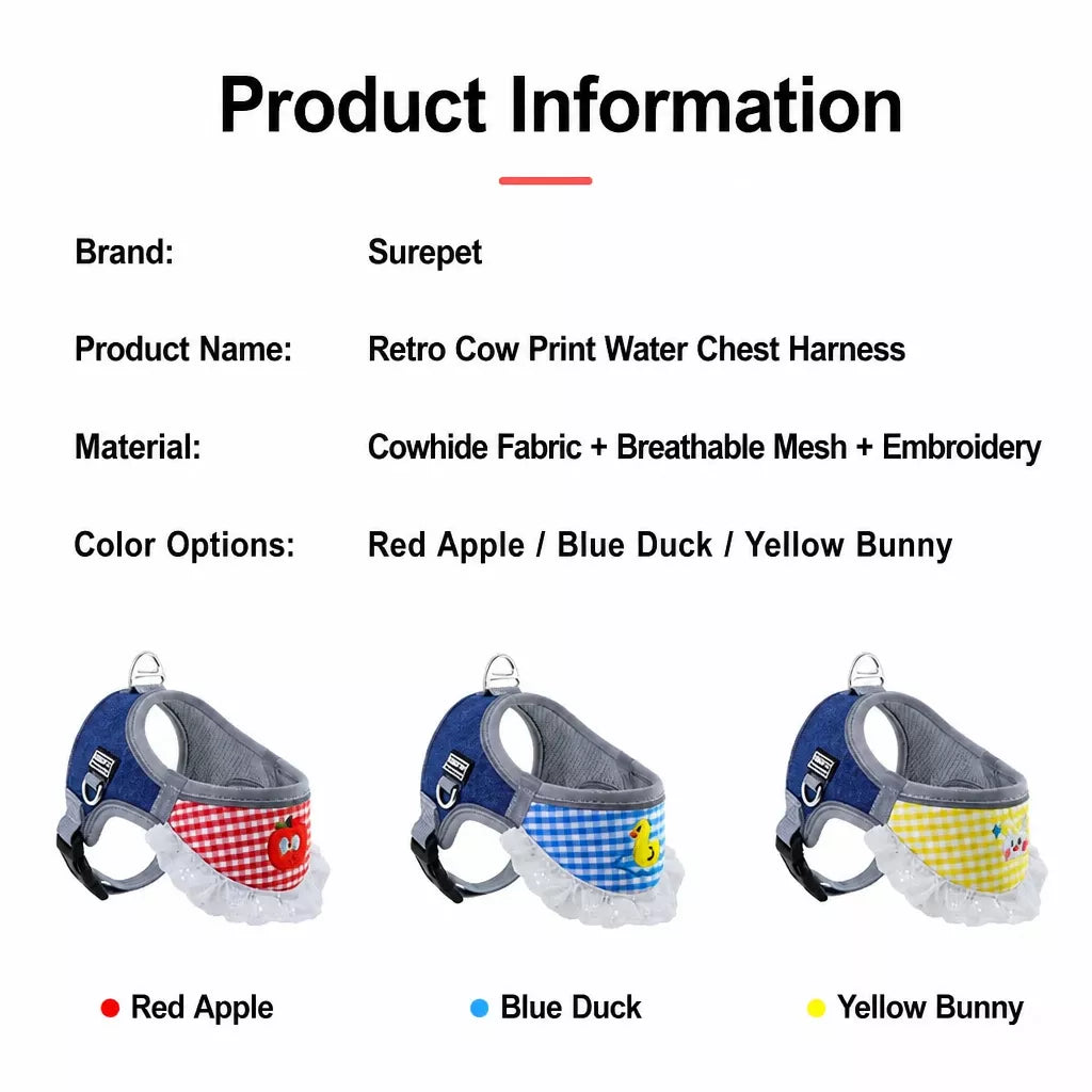Nylon Vest-Style Dog Harness for Small to Medium Dogs