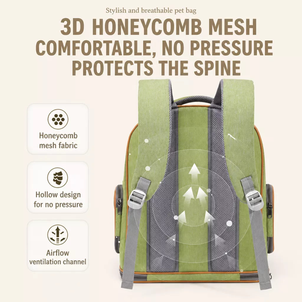 Pet Carrier Backpack with Panoramic Window