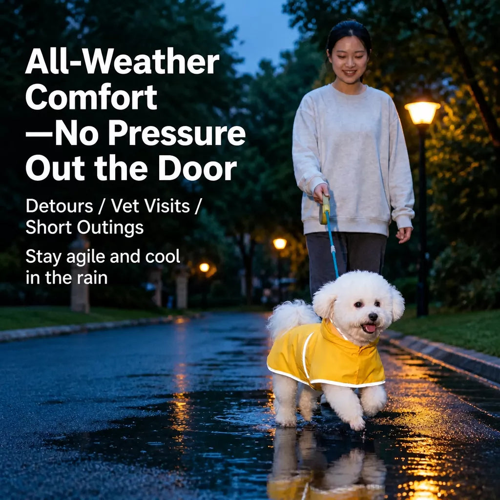 Waterproof Four-Leg Dog Raincoat