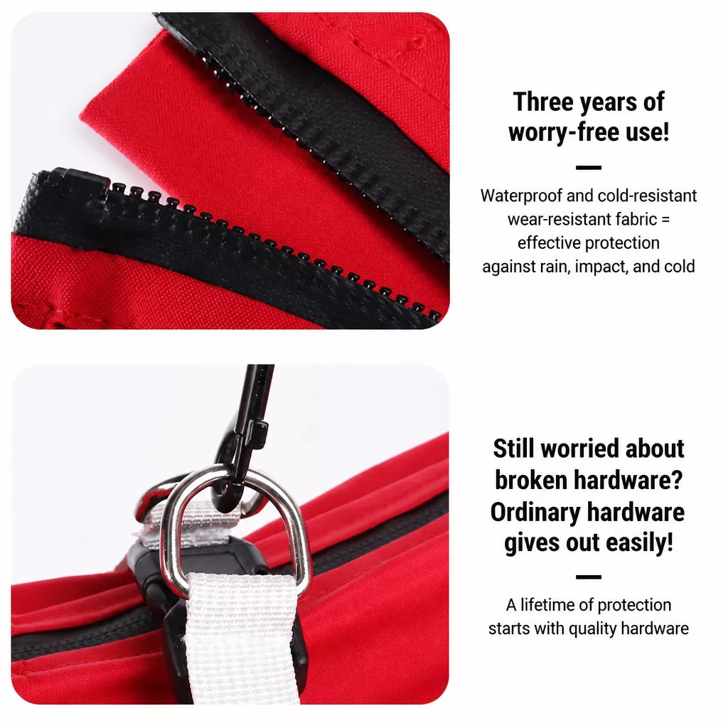Hooded Four-Leg Dog Raincoat for Small to Medium Dogs