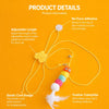 Hanging Feather Cat Teaser Toy with Elastic Wand