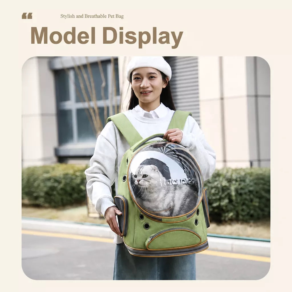 Pet Carrier Backpack with Panoramic Window