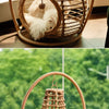 Hanging Rattan Pet Basket Bed for Pets Up to 22 lb