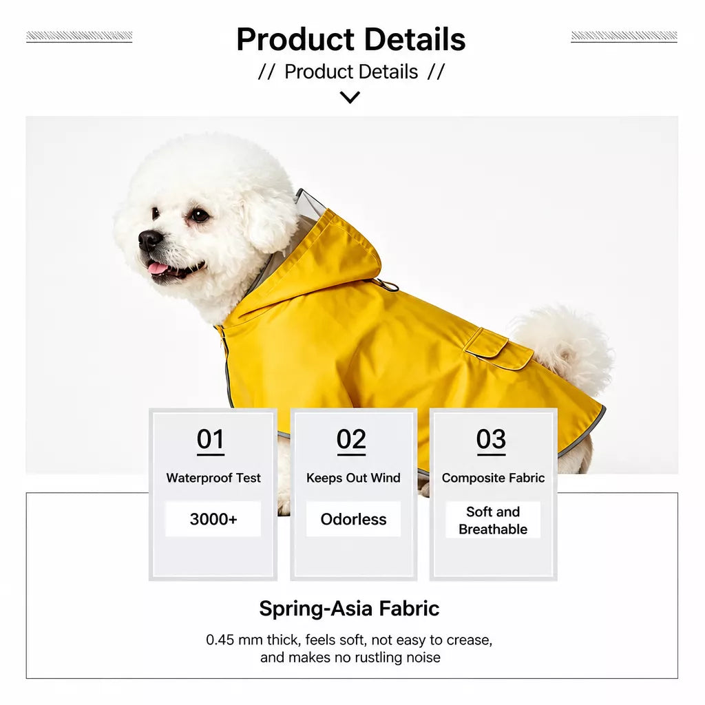 Waterproof Four-Leg Dog Raincoat