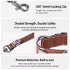 Faux Leather Dog & Cat Collar with Jewel Detail