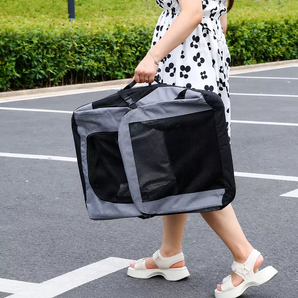 Portable Folding Pet Carrier for Car Travel