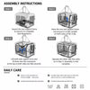 Foldable Pet Carrier for Cats and Dogs