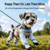 Dog One-Piece Walking Suit with Built-In Leg Covers