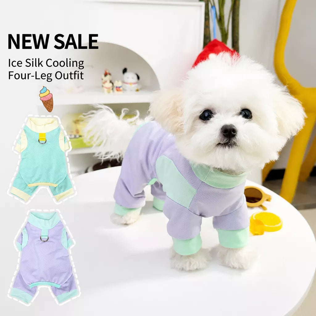 Lightweight Four-Leg Mesh Dog Shirt for Small & Medium Dogs