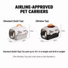 Portable Plastic Pet Carrier for Small Dogs and Cats