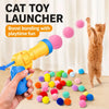 Cat Ball Launcher Toy with Colorful Balls