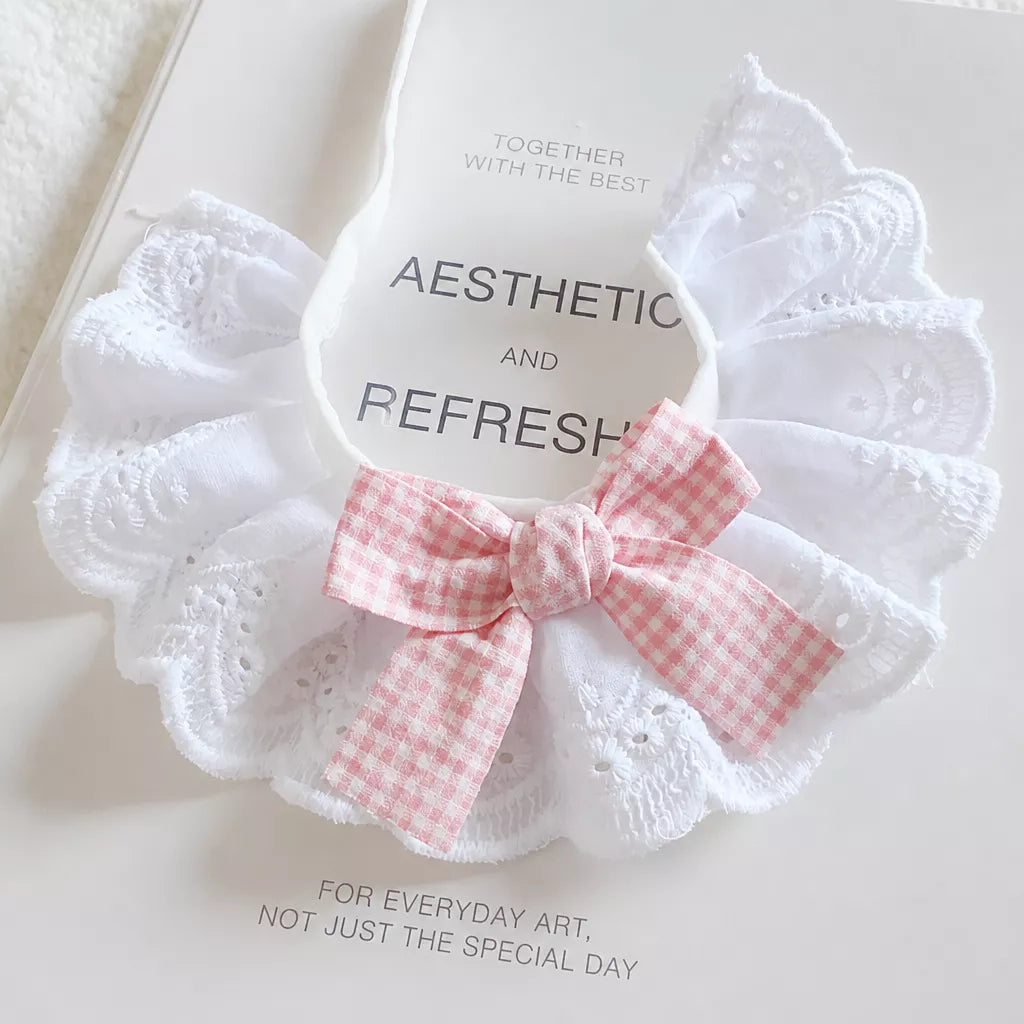Pet Bib with Bow for Cats and Dogs