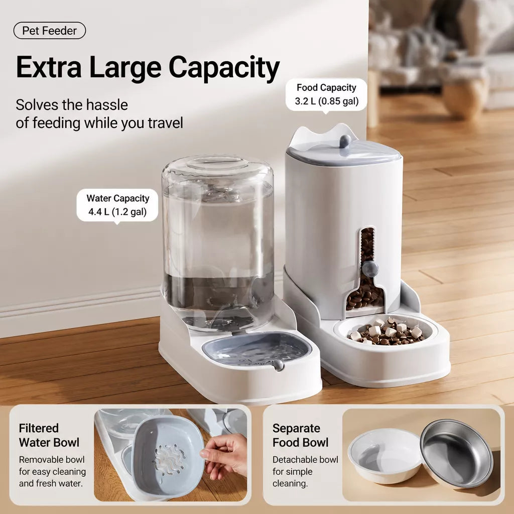Automatic Pet Feeder & Water Dispenser