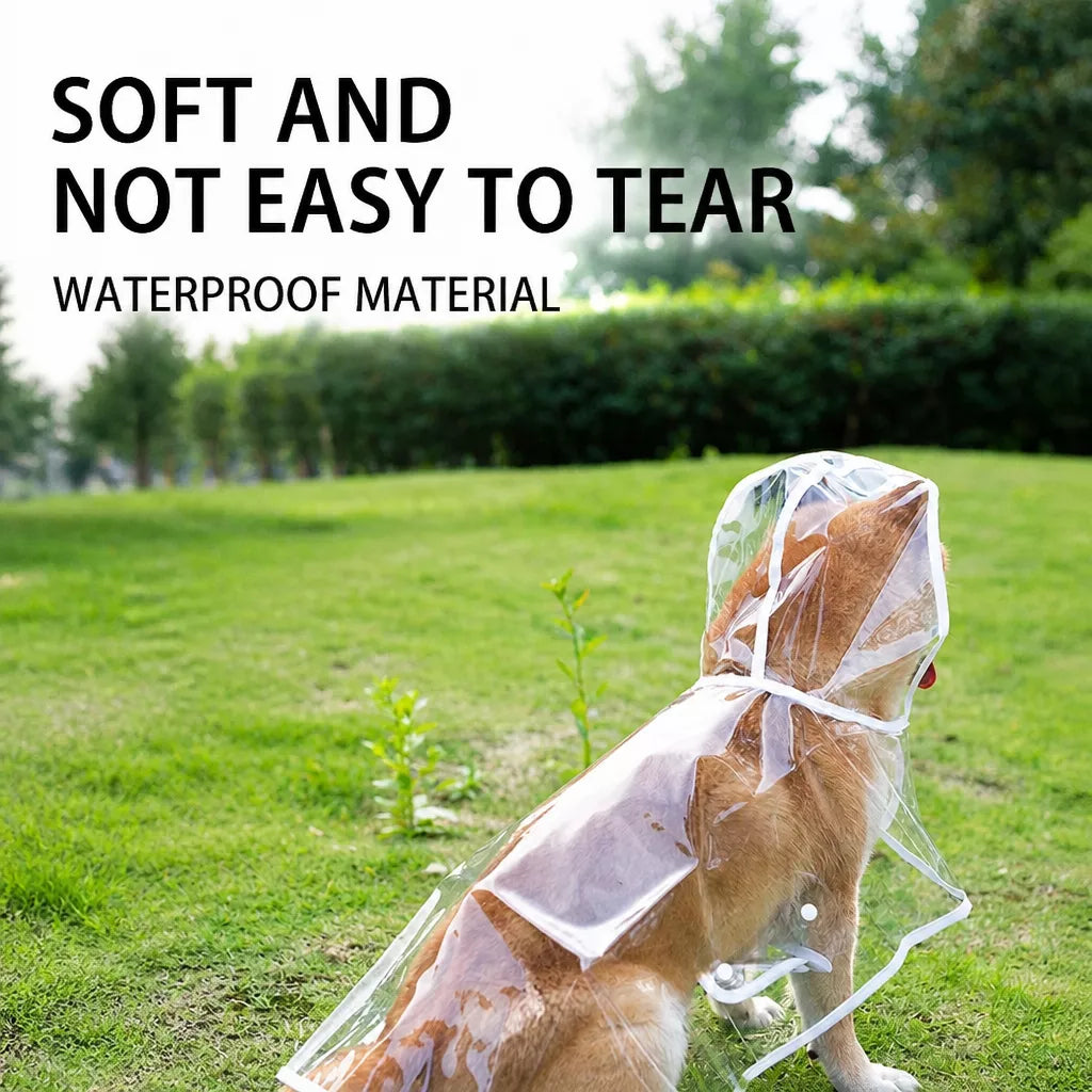Transparent EVA Raincoat for Dogs