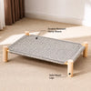 Cot-Style Cat Bed with Washable Scratching Mat